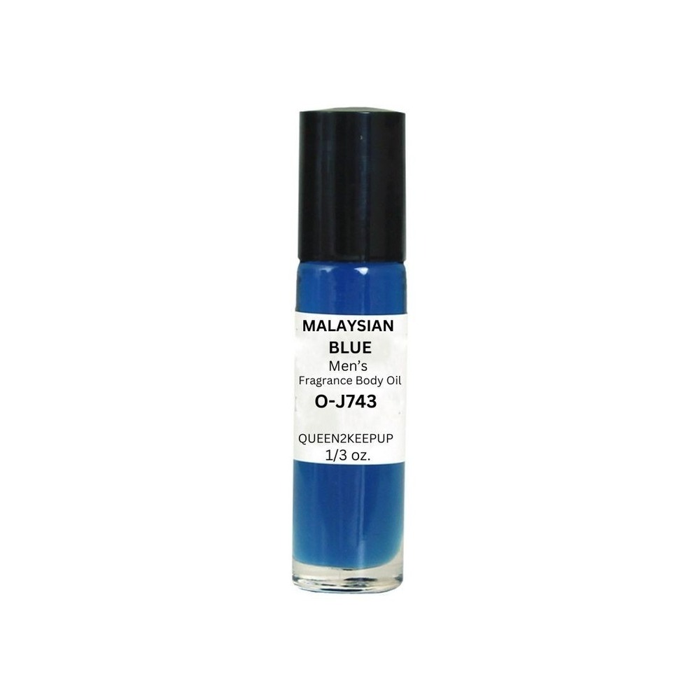 Malaysian Blue (Men) Body Oil 10 ml Fragrance Natural 1/3 oz Roll-On Scent
